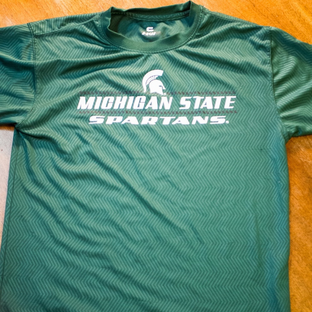 Michigan State MSU green Shirt Mens size Medium.